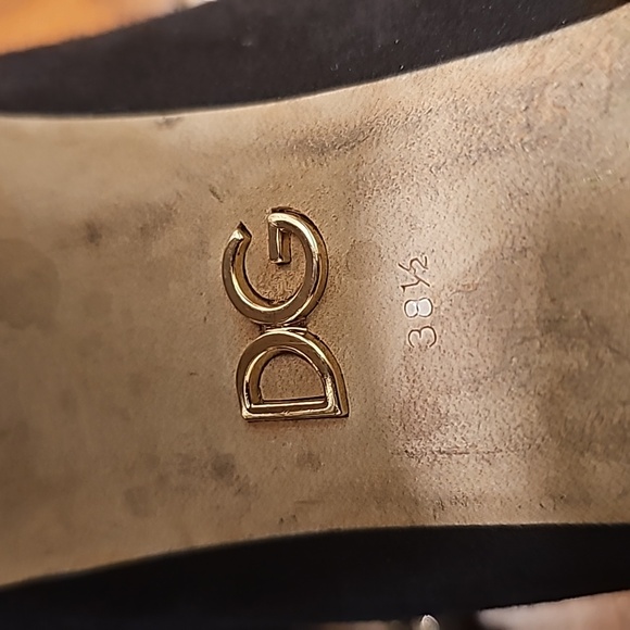 DOLCE & GABBANA Velvet Suede Crystal Embellishments Mary Jane Pumps  38.5 - Picture 11 of 16